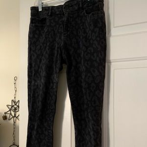 DL animal print jeans